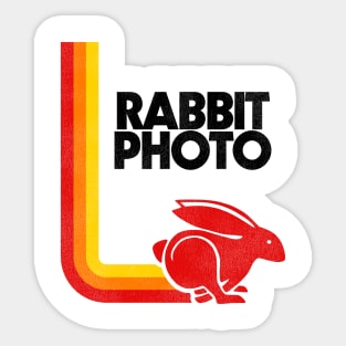 RABBIT PHOTO / 70s Retro Stripe Defunct Film Sticker